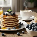 Breakfast with Blueberries