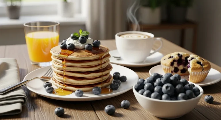 Breakfast with Blueberries